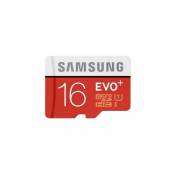 Samsung EVO+ MB-MC16D - Carte mémoire flash - 16 Go - UHS Class 1 / Class10 - microSDHC UHS-I