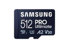Carte mémoire microSDXC Samsung Pro Ultimate 512 Go Bleu + lecteur