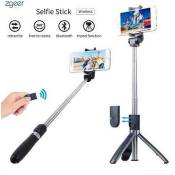 Perche Selfie Trépied avec Télécommande pour iPhone , Samsung Galaxy, Android Smartphones 3 en 1 Extensible Poche Selfie Stick Alum