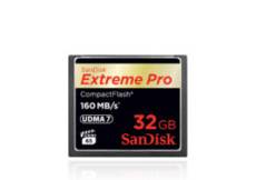 SANDISK carte mémoire Compact Flash Extreme Pro 160MB/s 32 Go