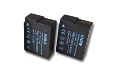Vhbw 2x Batteries compatible avec Panasonic Lumix DMC-FZ300, DMC-G5, DMC-G5K, DMC-G5W appareil photo, reflex numérique (1000mAh, 7,2V, Li-ion)