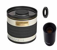 Téléobjectif à miroir 500 mm 1:6,3 (1000 mm) Objectif Focus manuel + convertisseur 2 x = 1000 mm pour Canon EOS 1D, 5D, 5DS R, 6D, 7D, 10D, 20D, 30D, 