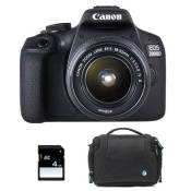 Canon appareil photo reflex eos 2000d + 18-55 is II + sac + sd 4go