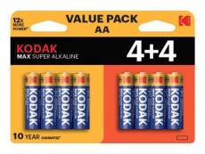 Kodak MAX SUPER - Batterie 8 x type AA - Alcaline