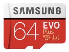 Carte micro SD Evo Plus Samsung 64 Go avec adaptateur SD
