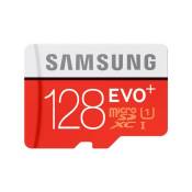 Carte Mémoire Samsung Micro SDXC Evo+ 128 Go Class 10 UHS avec Adaptateur SD
