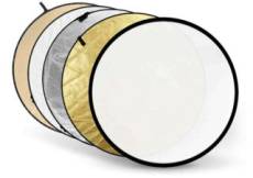 Godox réflecteur 5-en-1 Or, Argent, Jaune soleil, Blanc, Transparent - 80 cm