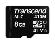 Transcend 410M - Carte mémoire flash - 8 Go - A1 / Video Class V10 / UHS-I U1 / Class10 - microSDHC UHS-I