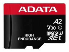 ADATA High Endurance - Carte mémoire flash (adaptateur microSDXC vers SD inclus(e)) - 64 Go - A2 / Video Class V30 / UHS-I U3 / Class10 - microSDXC UH