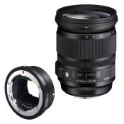 Objectif 24-105mm f/4 DG OS HSM ART compatible avec Canon + Bague MC-11