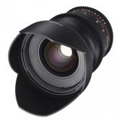 Objectif reflex vidéo Samyang VDSLR 24mm T1.5 MK2 Noir pour Canon EF