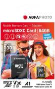 Agfa Photo Mobile Carte Mémoire Microsdxc 64 Gb Uhs-i U3 V30 A1