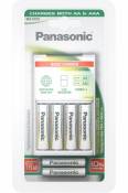 Chargeur de piles Panasonic Evolta + 4 piles AA LR06 + 2 piles AAA LR03