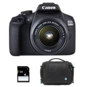 Canon appareil photo reflex eos 2000d + 18-55 is II + sac + sd 4go