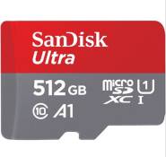 Carte Mémoire micro SDXC SanDisk Ultra 512 Go Vitesse de Lecture Allant jusqu'à 150MB/S, Classe 10, U1, A1 Adaptateur SD inclus