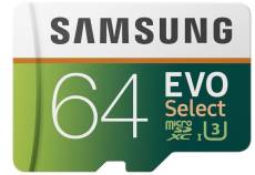 Carte mémoire Micro SD Samsung ME64GA/UE Evo Select microSDXD 64 Go Carte memoire