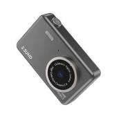 LINFE HD Caméscope numérique 48 mégapixels, double caméra avant et arrière avec carte mémoire 32G + lecteur de carte USB - Noir