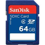 Sandisk 64 go carte mémoire sdxc classe 4 sdsdb-064g-b35