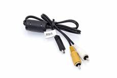 Vhbw Adaptateur audio video AV câble en composite compatible avec Nikon CoolPix S1100pj, S1200pj, S200, S202, S203, S205, S210, S220 appareil photo