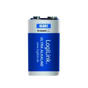 Logilink Batterie Bloc 9 V (1x) Bleu