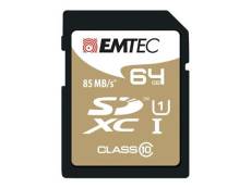 EMTEC Gold+ - Carte mémoire flash - 64 Go - Class 10 - SDXC