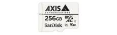 AXIS Surveillance - Carte mémoire flash (adaptateur microSDXC vers SD inclus(e)) - 256 Go - Video Class V30 / UHS Class 3 / Class10 - micro SDXC - bla