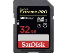 SanDisk Extreme Pro - Carte mémoire flash - 32 Go - UHS-II U3 / Class10 - 1733x/2000x - SDHC UHS-II