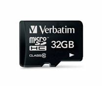 Verbatim Carte mémoire microSDHC Premium 32 Go noire - Carte SD pour capture vidéo en full HD - résiste à l'eau & aux chocs - carte mémoire SD pour ap