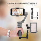 2019 Bras Droit Extension + Support Support Adpter pour Dji Osmo Mobile 3 Stabilisateur aloha4491