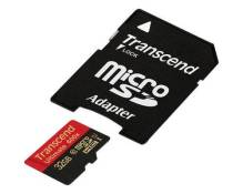 Carte microSDHC Transcend Ultimate (600x) 32 GB Class 10, UHS-I avec adaptateur SD