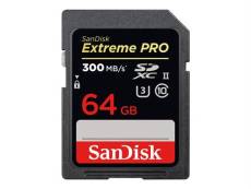 SanDisk Extreme Pro - Carte mémoire flash - 64 Go - UHS-II U3 / Class10 - 1733x/2000x - SDXC UHS-II