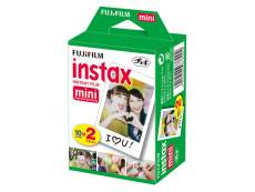Pack de 2x10 films pour appareil photo instantanné FUJIFILM FILM INSTAX MINI BIPACK (10X2 PK)3701200