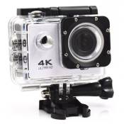 Caméra Étanche 4K Sport Slow Motion Image 16Mp Wi-Fi HDMI Blanc + Kit Fixation + SD 32Go YONIS