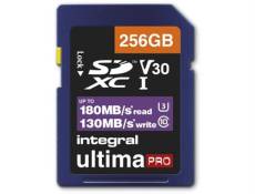 Integral UltimaPro - Carte mémoire flash - 256 Go - Video Class V30 / UHS-I U3 / Class10 - SDXC UHS-I