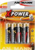 ANSMANN X-POWER Mignon AA - Batterie 4 x type AA - Alcaline