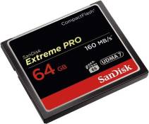 Carte memoire Sandisk Extreme Pro CompactFlash CF 160 mb/s haute vitesse 64 go