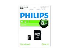 Philips fm08mp45b/10 carte mémoire micro sd classe 10 8 go FM08MP45B/10