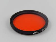 Vhbw Filtre Universel de Couleur 55mm Orange pour Objectif d'appareil Photo Canon, Casio, Pentax, Olympus, Panasonic, Nikon, Fuji/Fujifilm