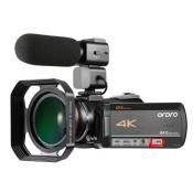 AC5 4K Caméscope numérique Ordro 4K UHD WiFi 12X Zoom 24MP (Combo 2)