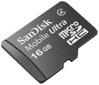 Sandisk Carte mémoire Mobile Ultra microSDHC 16 Go