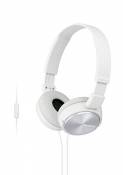 Sony MDR-ZX310APW Casque Pliable avec Microphone - Blanc