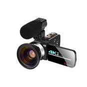 Caméscope AF2 4K Ultra HD Avec objectif grand angle microphone Noir