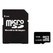 Carte Micro SD 16Go + Adaptateur SD pour Sony Ericsson X10 Mini PRO