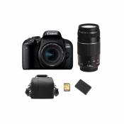 Canon CANON EOS 800D KIT EF-S 18-55mm F4-5.6 IS STM+ EF 75-300mm F4-5.6 III + 32GB SD card + camera Bag + LP-E17 Battery