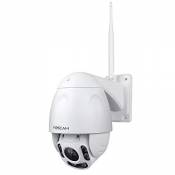 Foscam FI9928P Caméra IP Wi-FI Extérieur, Full HD, Motorisée, Zoom Optique 4X, Autofocus, Vision Nocturne 60 m