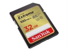 SanDisk Extreme - Carte mémoire flash - 32 Go - Video Class V30 / UHS-I U3 / Class10 - SDHC UHS-I