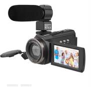 Camescope Video 4K 48MP 60FPS avec WiFi/16X Zoom noir