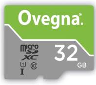 Carte mémoire Ovegna MicroSDXC UHS-I Ultra, Vitesse de Lecture Allant Jusqu'à 100MB/S, Classe 10, U1, Adaptateur et boitier (32 Go)