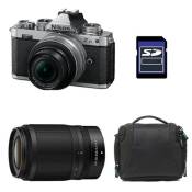 Nikon appareil photo hybride z fc + z 16-50 silver + z 50-250 + sac + carte sd 8 go