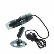 BANGWEIER Microscope numérique portable USB avec grossissement 20 x ~ 800 x avec support